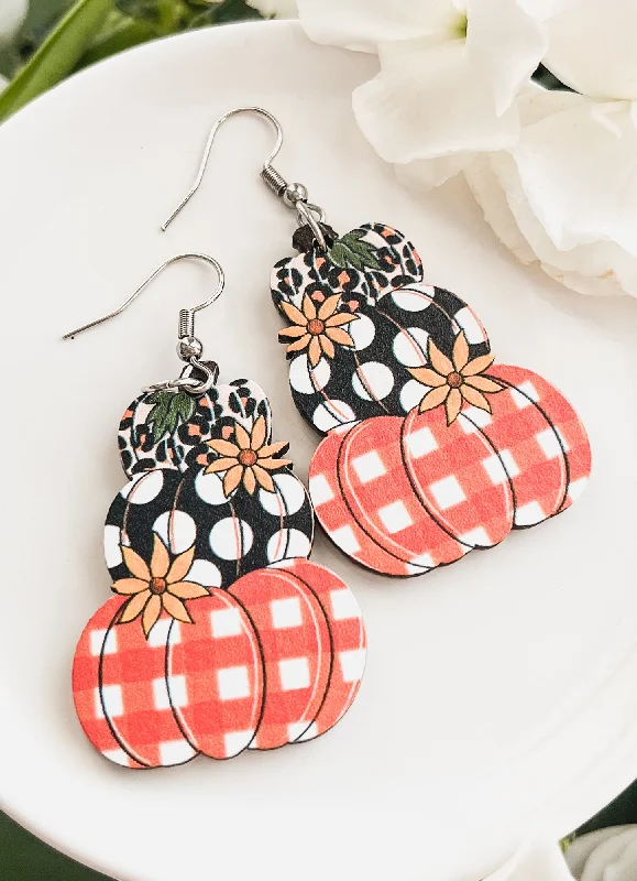 Adorable Fall Pumpkin Earrings