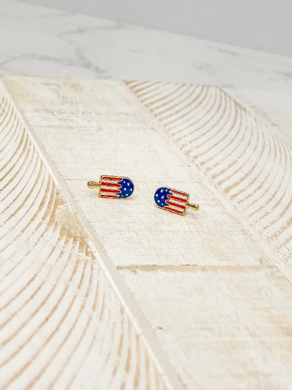 Americana Popsicle Signature Enamel Studs by Prep Obsessed