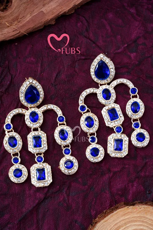 Auspicious Ruby Ratan  Danglers Earrings