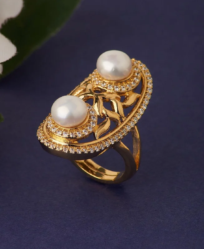 Beautifully Crafted Pearl Ring