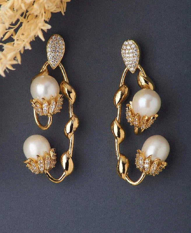 Chandbali And Pearl Jhumka