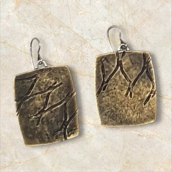 Bronze Imprint Earring