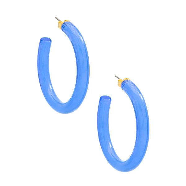 Lucite Hoop Earrings