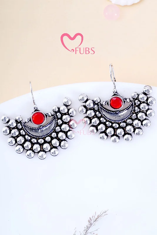 Elegance Oxidized Lal Chand Earrings