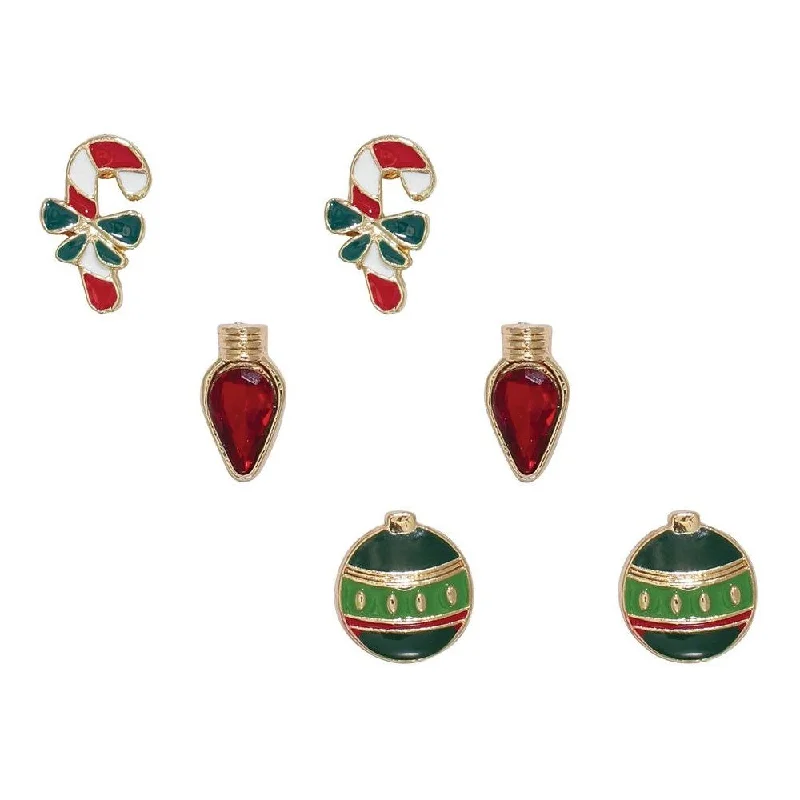 Holiday Earrings Holiday Decorations Trio