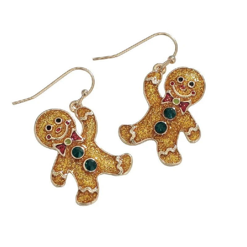 Holiday Earrings Holiday Gingerbread Man