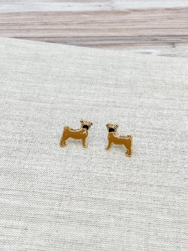 Signature Pet Enamel Studs by Prep Obsessed - Pug