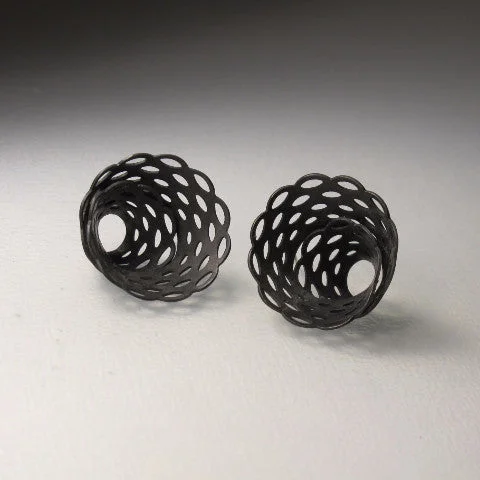 Doily Spiral Earrings-Small