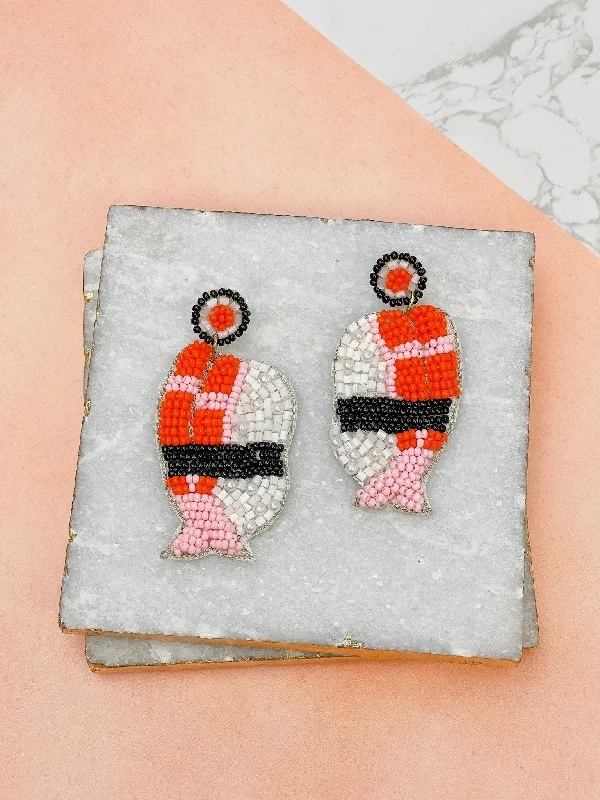 Sashimi Beaded Dangle Earrings