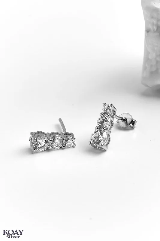 Zircon Tennis Earring