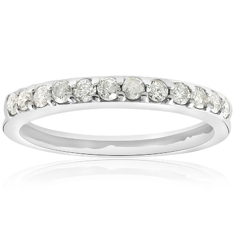 1/2ct Diamond Wedding Ring White Gold Anniversary