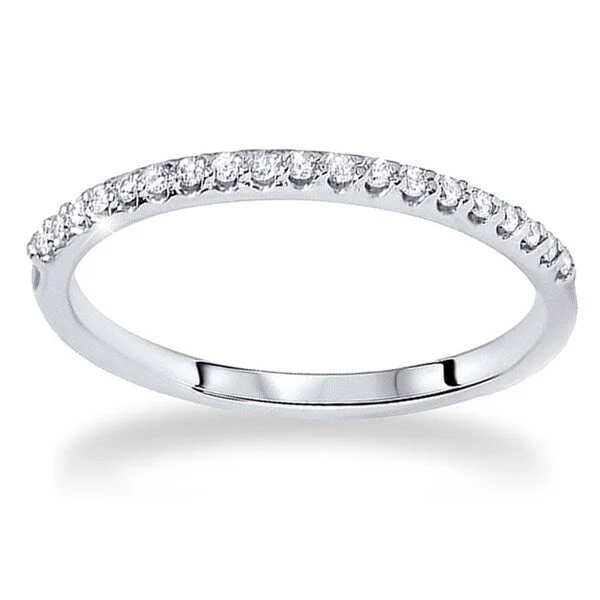 14k White Gold 1/5ct TDW Diamond Wedding Ring