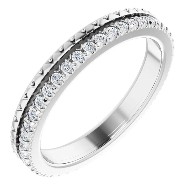 2.75mm Platinum Natural Diamond Eternity Band