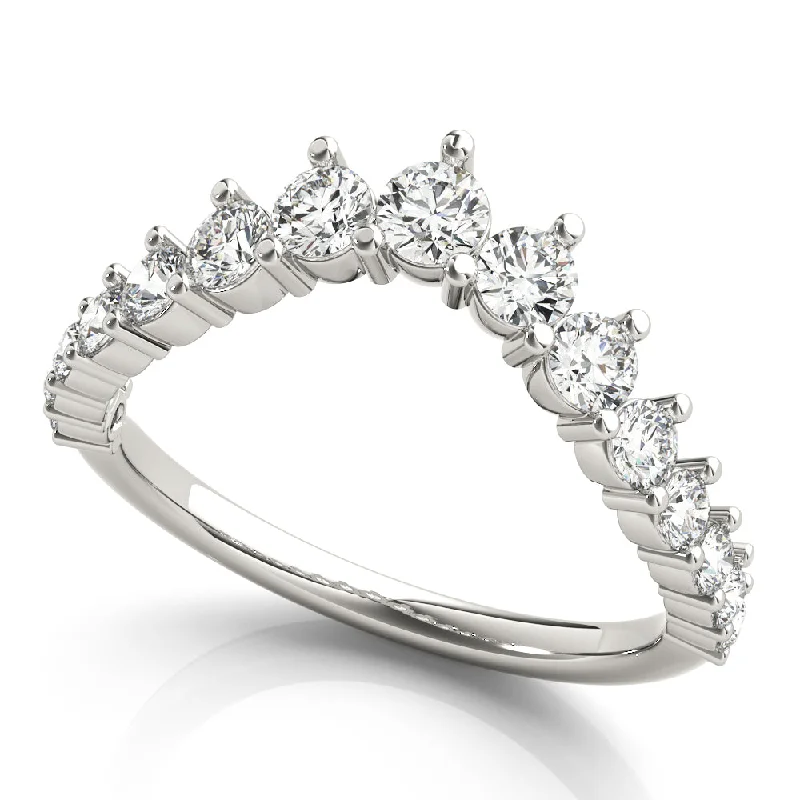 Alexandra Women's Diamond Crown Wedding Ring