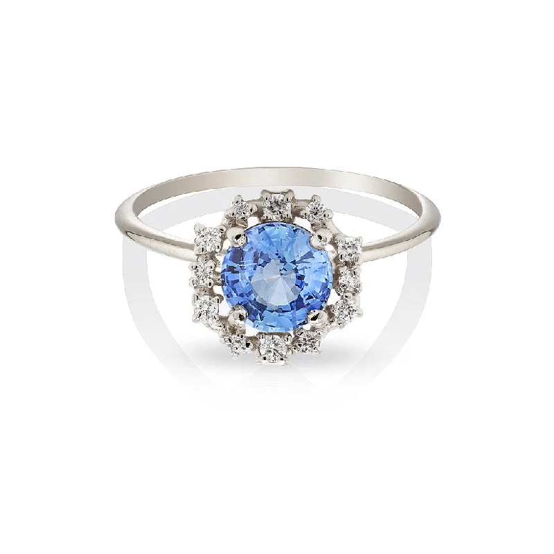 Annalise | blue sapphire & diamonds