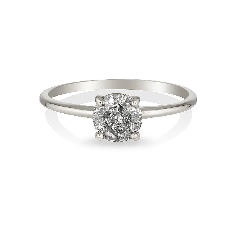 Anne Solitaire | Salt & Pepper diamond