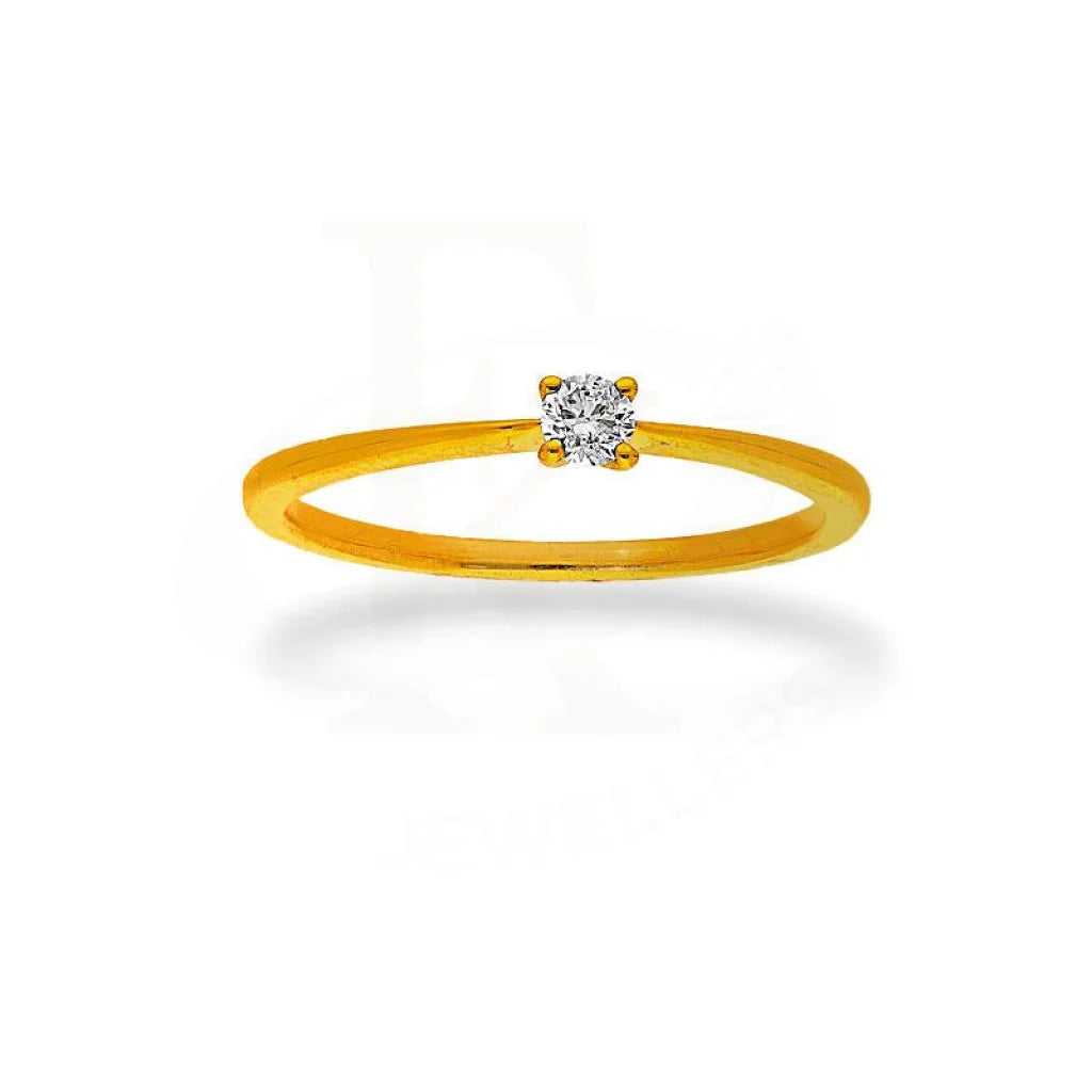 Diamond Solitaire Ring in 18KT Gold - FKJRN18K2147