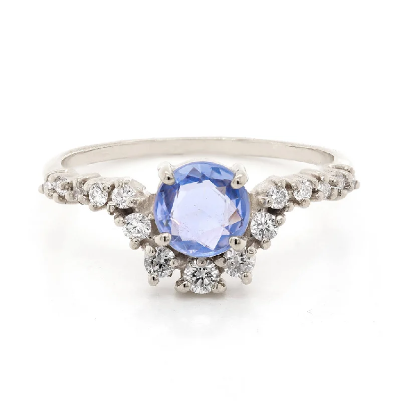 Genevieve | blue sapphire & diamonds