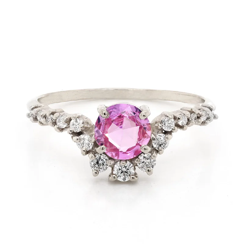 Genevieve | pink sapphire & diamonds