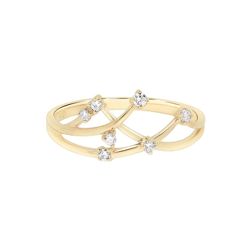 Interlocking Floating Diamond Ring