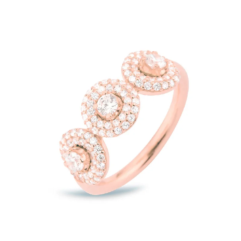 Matiné 18K Rosegold Ring w. 102 Diamonds