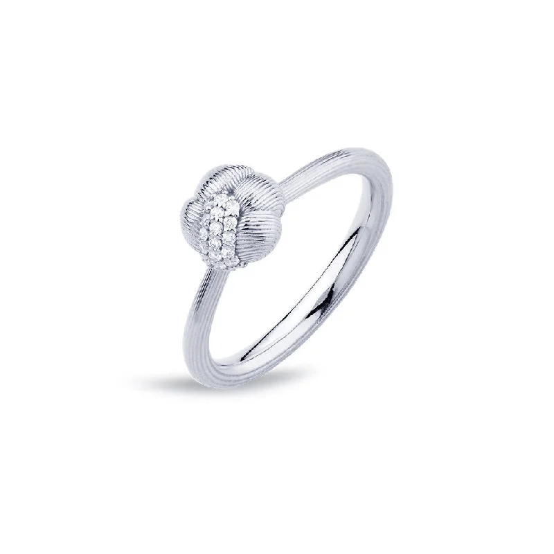 Savá 18K Whitegold Ring w. 19 Diamonds