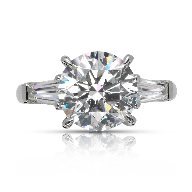 SIA 4 CARAT ROUND CUT D COLOR INTERNALLY FLAWLESS DIAMOND ENGAGEMENT RING PLATINUM GIA CERTIFIED 3 CT D IF BY MIKE NEKTA