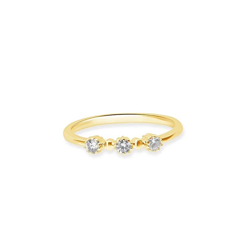 Three Stone Diamond Ring