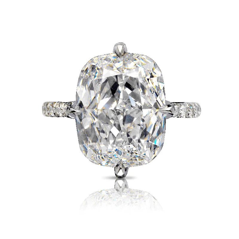 WINONA 6 Carat Cushion Cut G Color VS1 Clarity Diamond Engagement Ring in Platinum CERTIFIED 5 ct G VS1 BY MIKE NEKTA