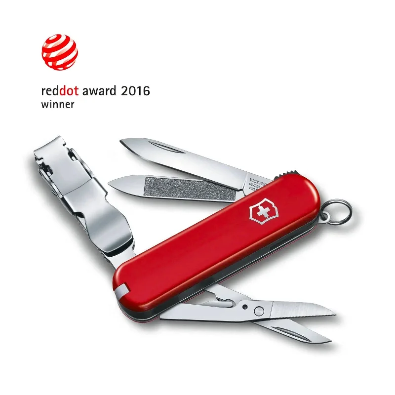 Nail Clip 580 Pocket Knife in Red