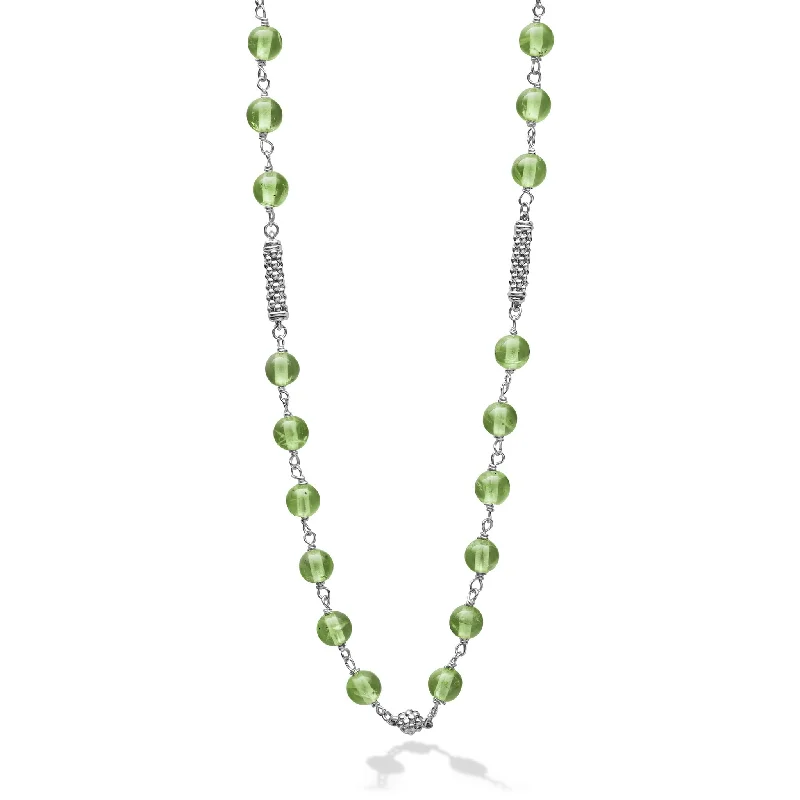 Peridot Beaded Necklace