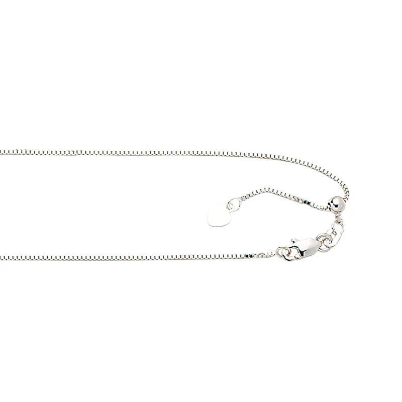 10K Gold 0.85mm Adjustable Box Chain