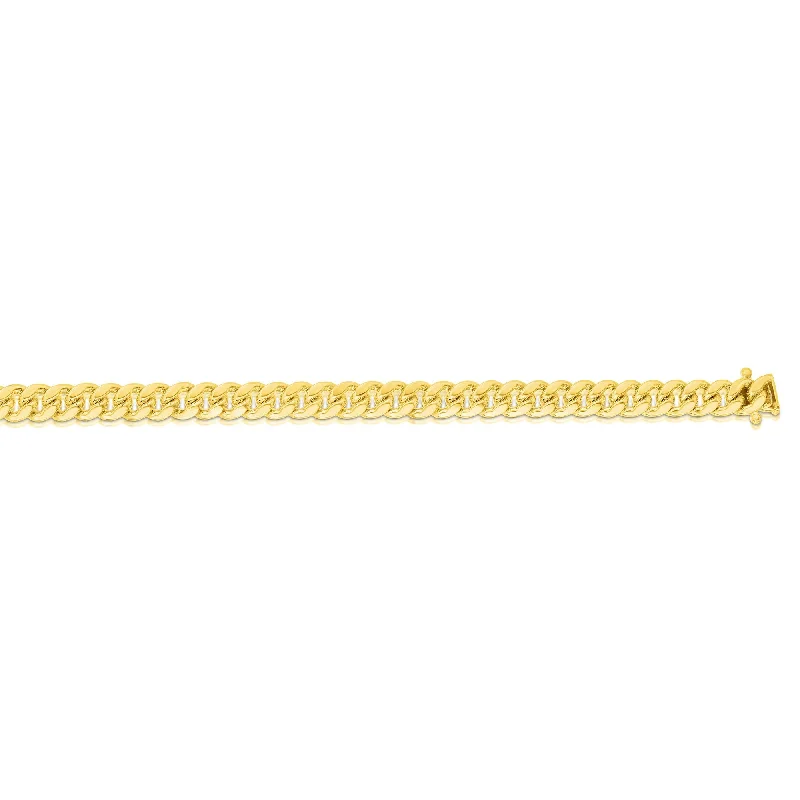 10K Gold 4.5mm Semi-Solid Miami Cuban Chain