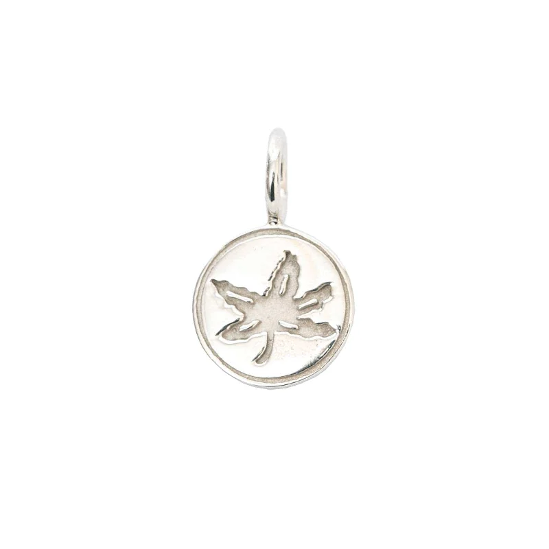 OSU Buckeye Leaf Charm