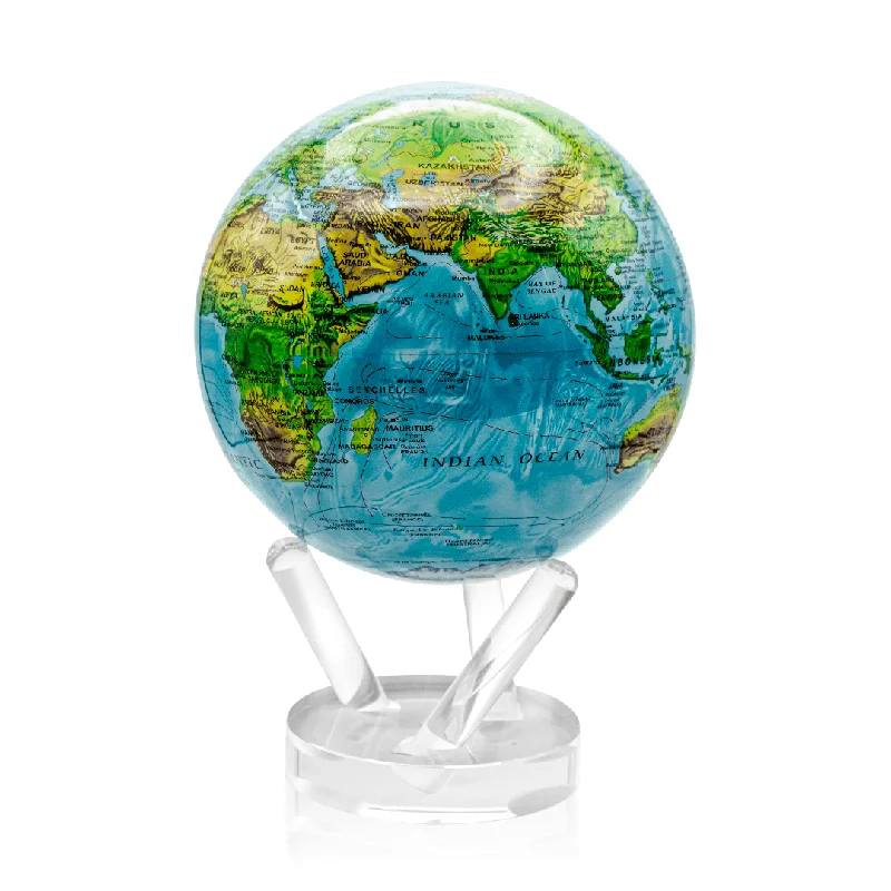 6in Relief Map Blue Mova Globe