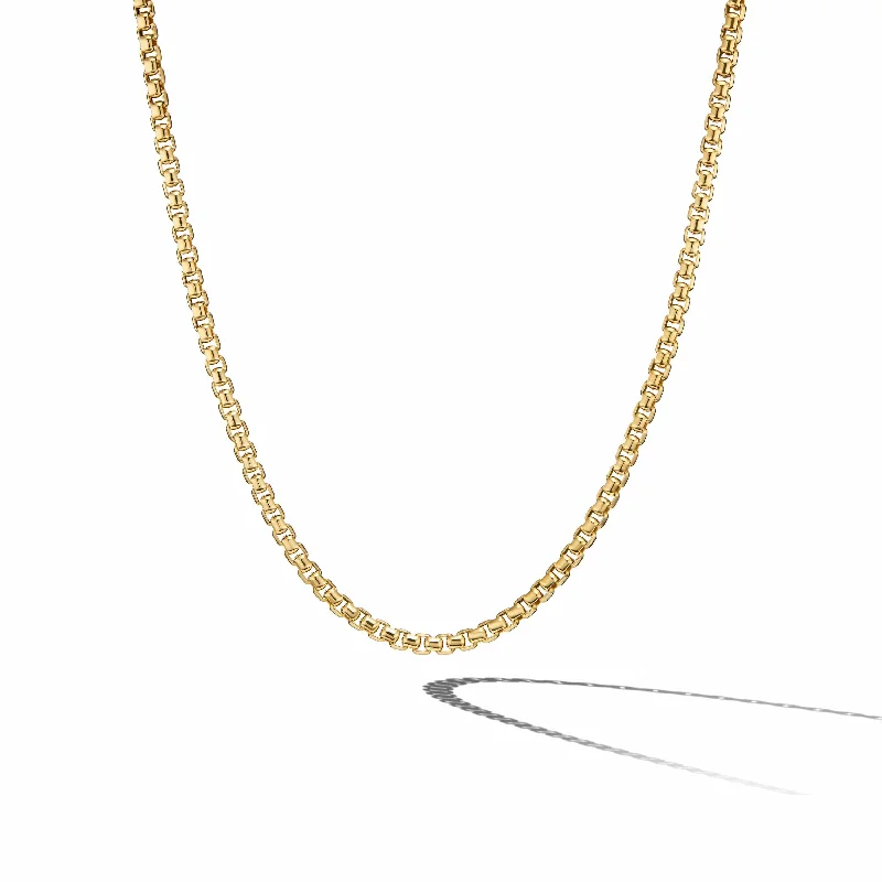 Box Chain Necklace in 18K Yellow Gold, 5mm