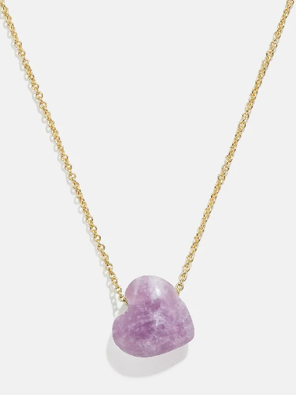 Juno Pink Lepidolite Necklace - Pink Lepidolite Stone