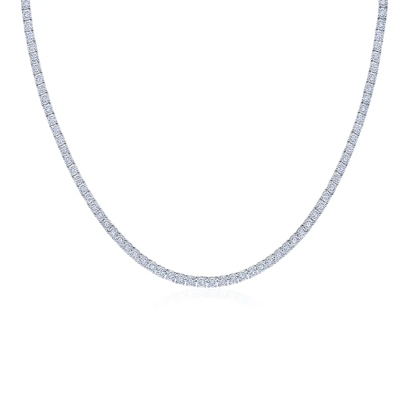 Sunburst Line Necklace with Diamonds