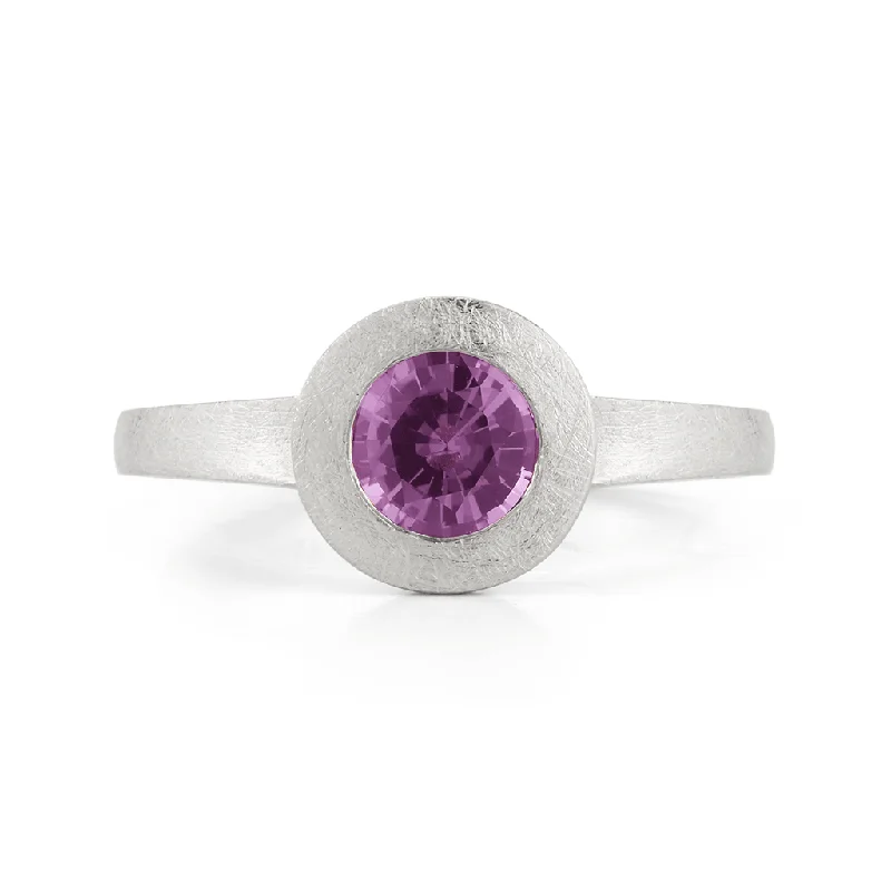 Steller Natural Raspberry Sapphire Ring