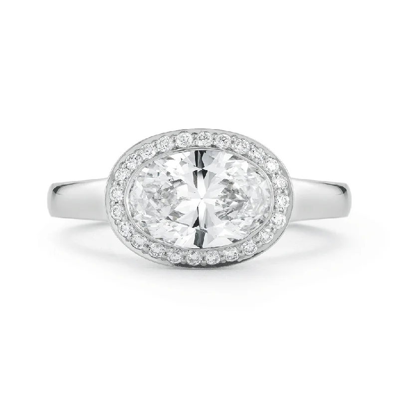 Steller Oval Diamond Engagement Ring