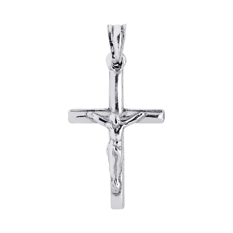 Silver Crucifix Cross Pendant