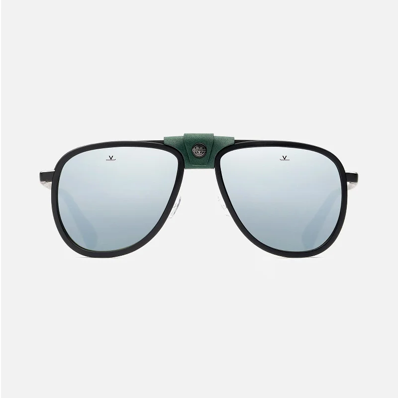 Glacier Large 2112 - Black and Green: Pure Grey Silver Flash