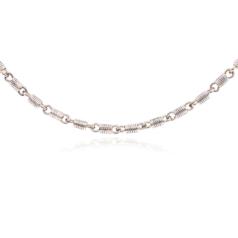 ESTATE 10K YELLOW GOLD SPRING LINK CHAIN