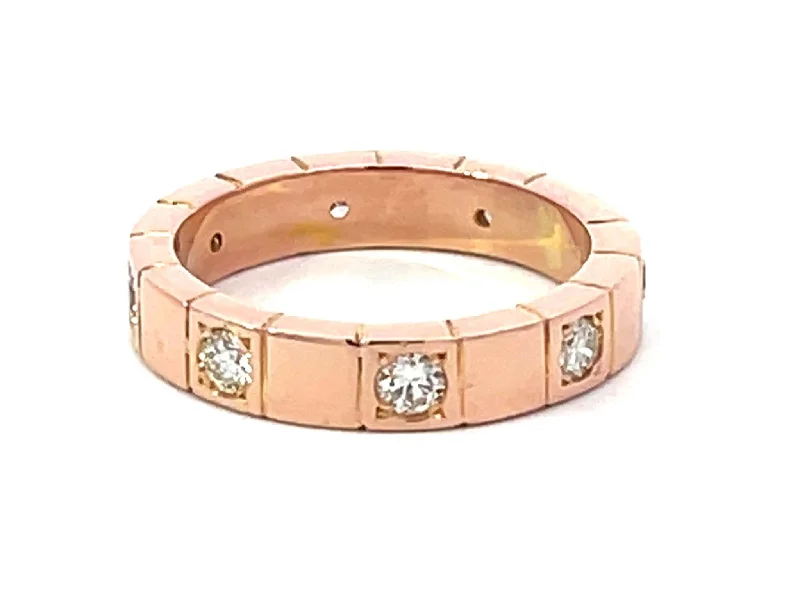 8 Diamond Band Ring 14K Rose Gold