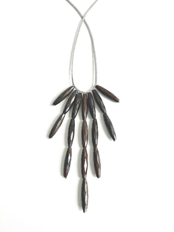 ANN LIGHTFOOT - BRONZITE DEMI-FRINGE NECKLACE