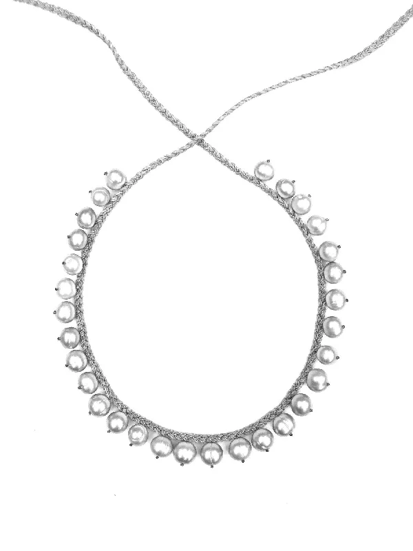 ANN LIGHTFOOT - DEMI FRINGE PEARL NECKLACE