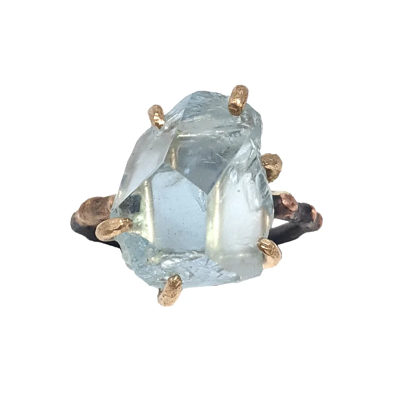 Aquamarine Large Stone Ring by Variance Objects