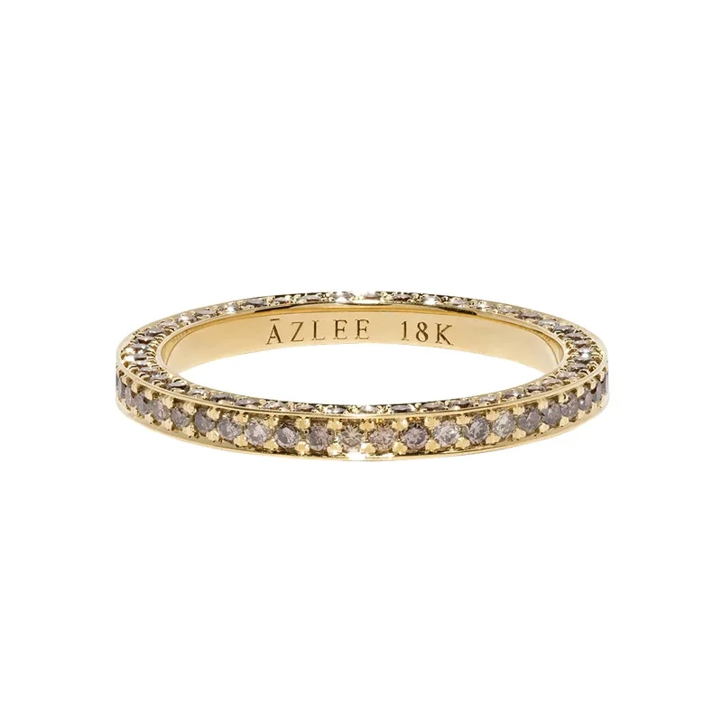 All Over Band Ring - Champagne Diamond