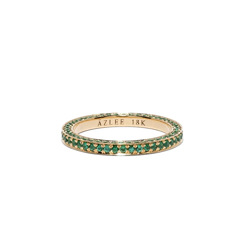 All Over Band Ring - Emerald