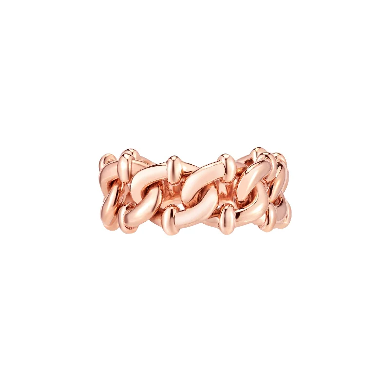 Big Link Ring - Rose Gold